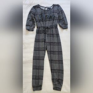 One Piece Plaid Bebe Girls Size 10/12 Outfit